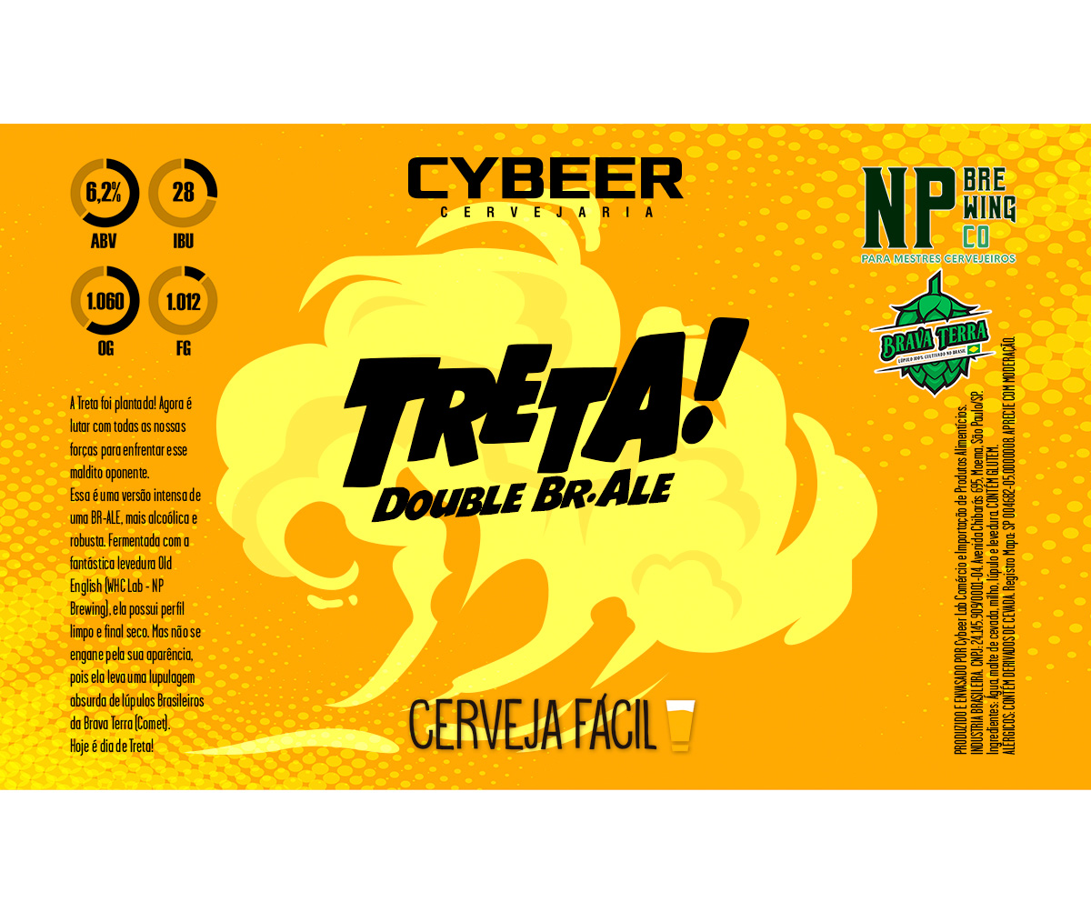Cerveja TRETA! Double BR-ALE - 473ml